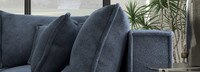 Portofino Entrada Modular Sofa With Ottoman - Blue
