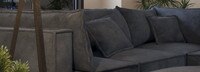 Portofino Entrada Modular Sofa With Ottoman - Blue