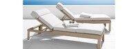 Portofino® Sling Sunbrella® Outdoor Chaise Lounges - Beige Fennel