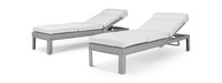 Portofino® Sling Sunbrella® Outdoor Chaise Lounges - Space Gray