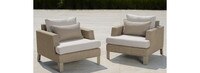 Portofino® Sling Set of 2 Sunbrella® Outdoor Club Chairs - Fennel
