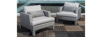 Portofino® Sling Set of 2 Sunbrella® Outdoor Club Chairs - Fennel