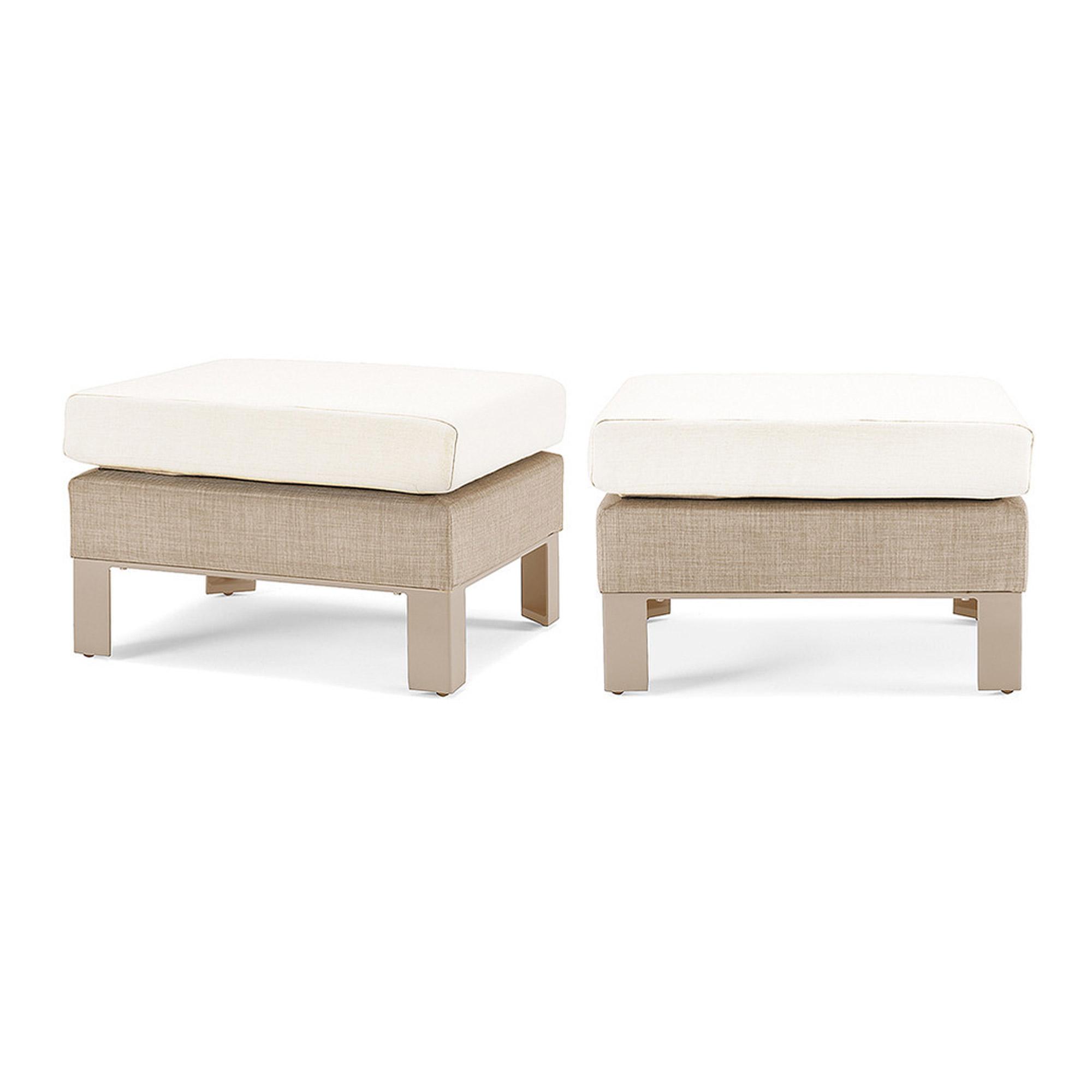 Portofino Sling Club Ottomans - Fennel