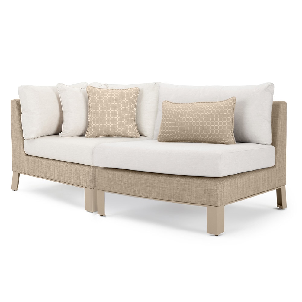 Portofino Sling Corner and Armless Chair - Fennel