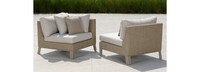 Portofino® Sling Sunbrella® Outdoor Corner & Armless Chair - Gray