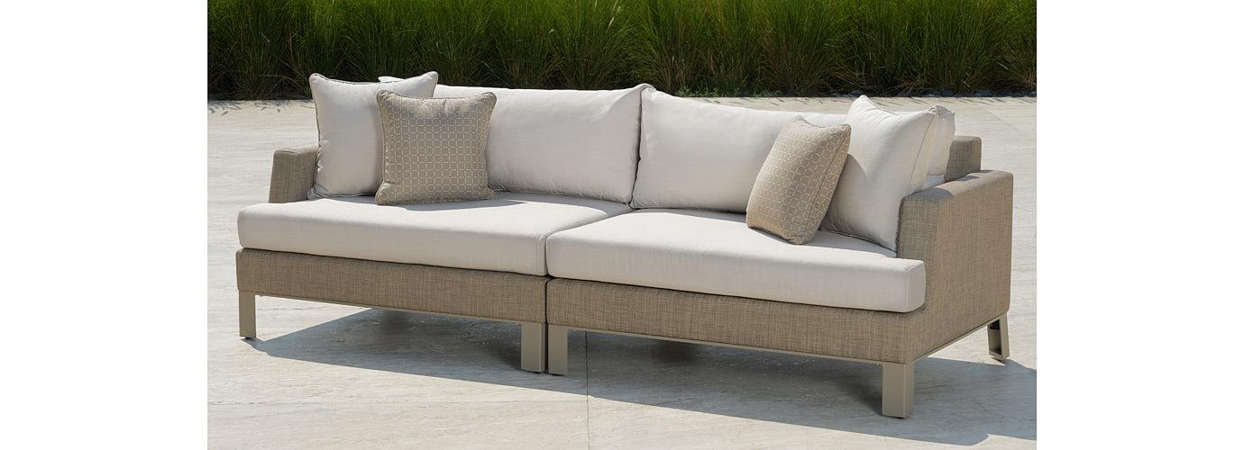 Portofino Sling 96in Outdoor Sofa - Thumbnail 3