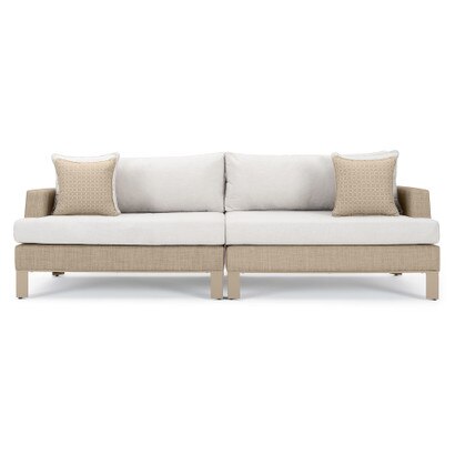 Portofino® Sling 96in Sunbrella® Outdoor Sofa - Fennel