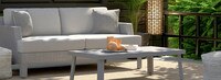Portofino® Sling 71in Sunbrella® Outdoor Sofa & Coffee Table - Space Gray
