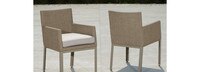 Portofino® Sling Set of 2 Sunbrella® Outdoor Dining Chairs - Space Gray