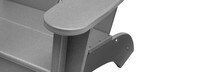 Kamas Outdoor Modern Adirondack Chair - Charcoal