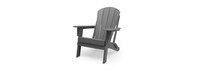 Kamas Set of 4 Outdoor Traditional Adirondack Chairs - Charcoal