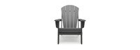 Kamas Set of 4 Outdoor Traditional Adirondack Chairs - Charcoal