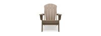 Kamas Set of 4 Outdoor Traditional Adirondack Chairs - Tan