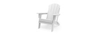 Kamas Set of 4 Outdoor Traditional Adirondack Chairs - White