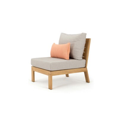 Capri™ Armless Chair - Cast Silver