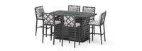 Venetia™ 7 Piece Sunbrella® Outdoor Fire Bar Set - Gray