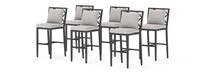 Venetia™ 6 Piece Sunbrella® Outdoor Barstools - Gray