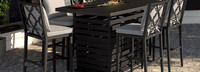Venetia™ 6 Piece Sunbrella® Outdoor Barstools - Gray