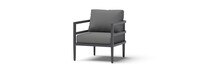 Morelia 2 Piece Sunbrella® Outdoor Patio Club Chairs - Canvas Charcoal