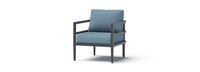 Morelia 2 Piece Sunbrella® Outdoor Patio Club Chairs - Canvas Denim