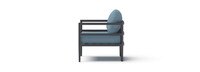 Morelia 2 Piece Sunbrella® Outdoor Patio Club Chairs - Canvas Denim