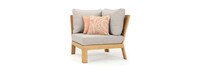 Capri™ Corner Chair - Cast Silver