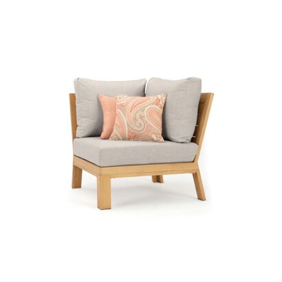 Capri™ Corner Chair - Cast Silver