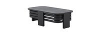 Pluma Aluminum Slat 47x24 Outdoor Patio Coffee Table - Black