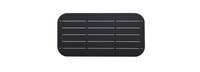 Pluma Aluminum Slat 47x24 Outdoor Patio Coffee Table - Black