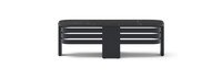 Pluma Sintered Stone 47x24 Outdoor Patio Coffee Table - Black