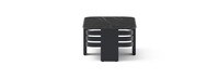 Pluma Sintered Stone 47x24 Outdoor Patio Coffee Table - Black