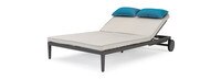 Venetia™ Sunbrella® Outdoor Double Lounger - Gray