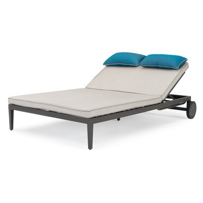 Venetia™ Sunbrella® Outdoor Double Lounger - Gray