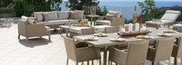 Portofino® Sling 19 Piece Sunbrella® Outdoor Estate Set - Beige Fennel