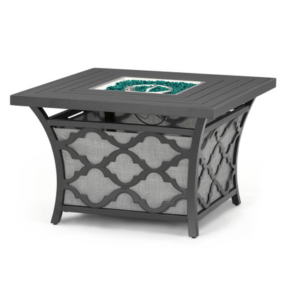 Venetia™ 42x42 Square Fire Table - Gray