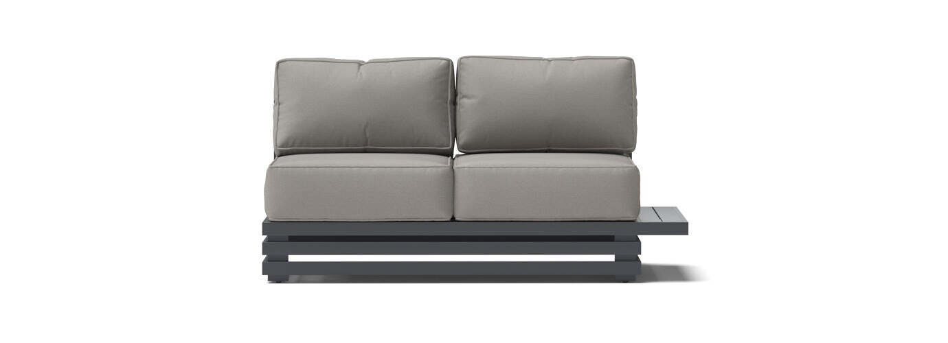 RST Brands Avondale Outdoor Loveseat with Table Attachment and Coffee Table - Thumbnail 2