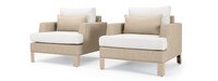 Portofino® Sling 4 Piece Sunbrella® Outdoor Modular Seating Group - Beige Fennel