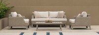 Portofino® Sling 4 Piece Sunbrella® Outdoor Modular Seating Group - Beige Fennel