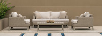 Portofino® Sling 4 Piece Sunbrella® Outdoor Modular Seating Group - Space Gray