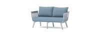 Vera™ 4 Piece Sunbrella® Outdoor Seating & Storage Cover Set - Newport Blue