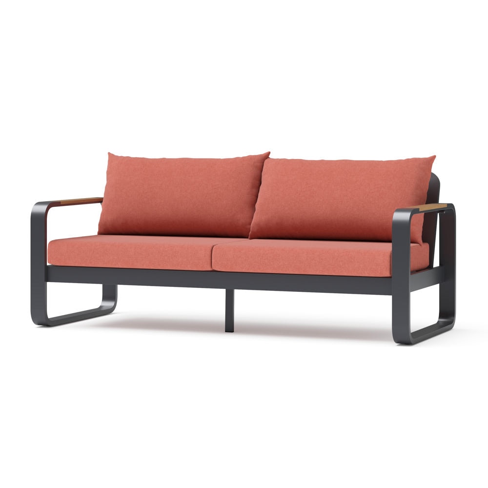 Andes 76in Sunbrella® Outdoor Patio Sofa - Play Adobe