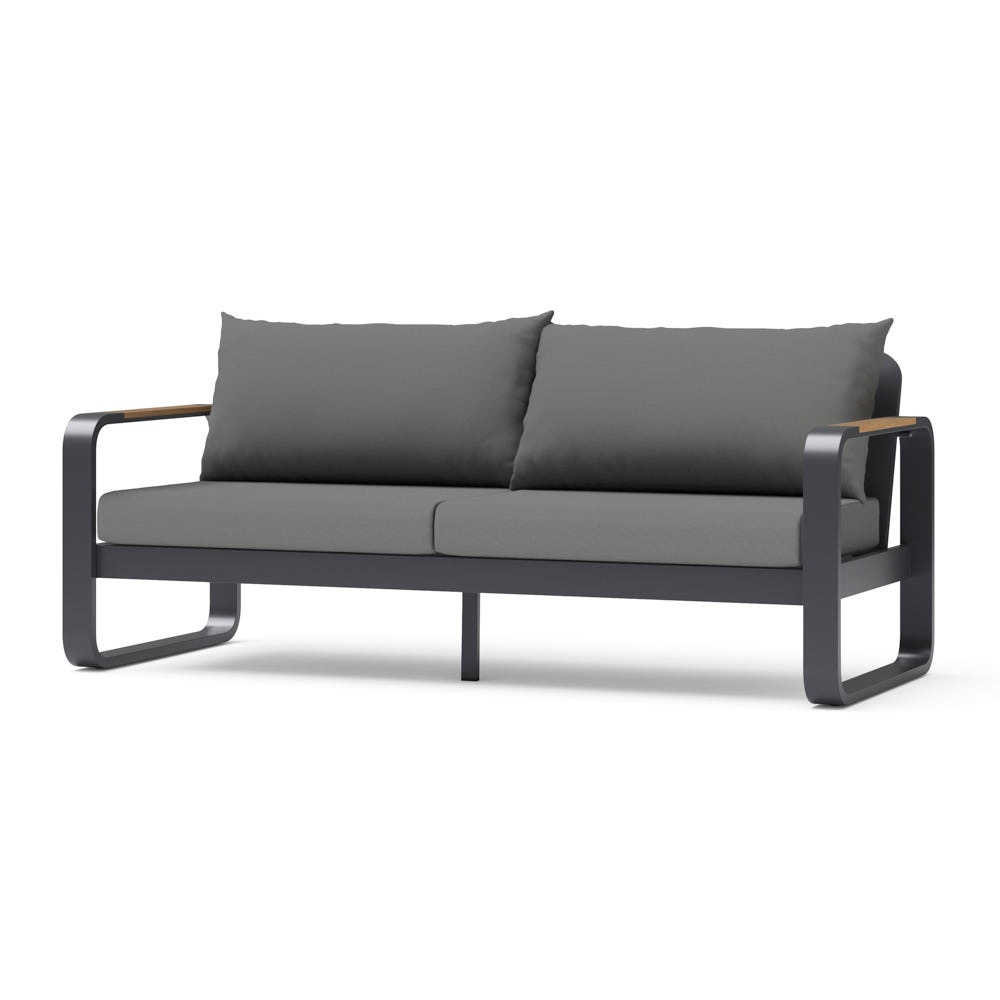 Andes 76in Sunbrella® Outdoor Patio Sofa - Canvas Charcoal