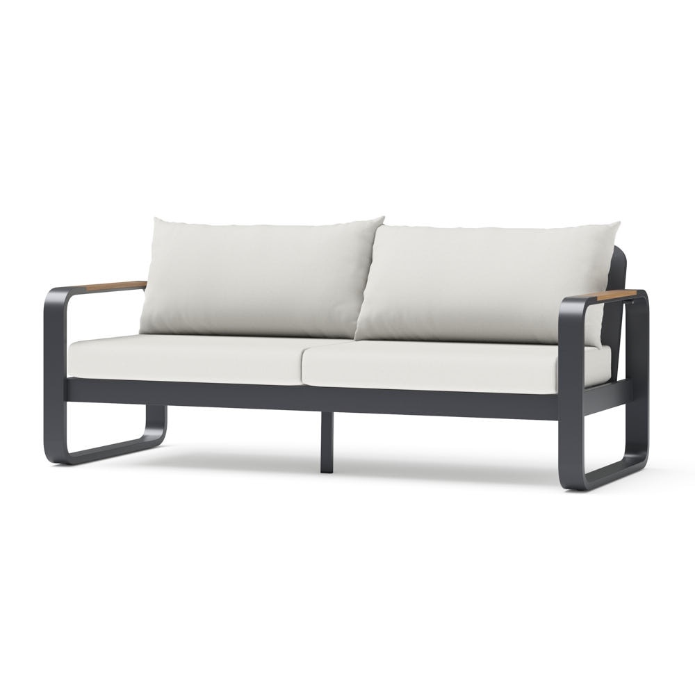 Andes 76in Sunbrella® Outdoor Patio Sofa - Bliss Linen