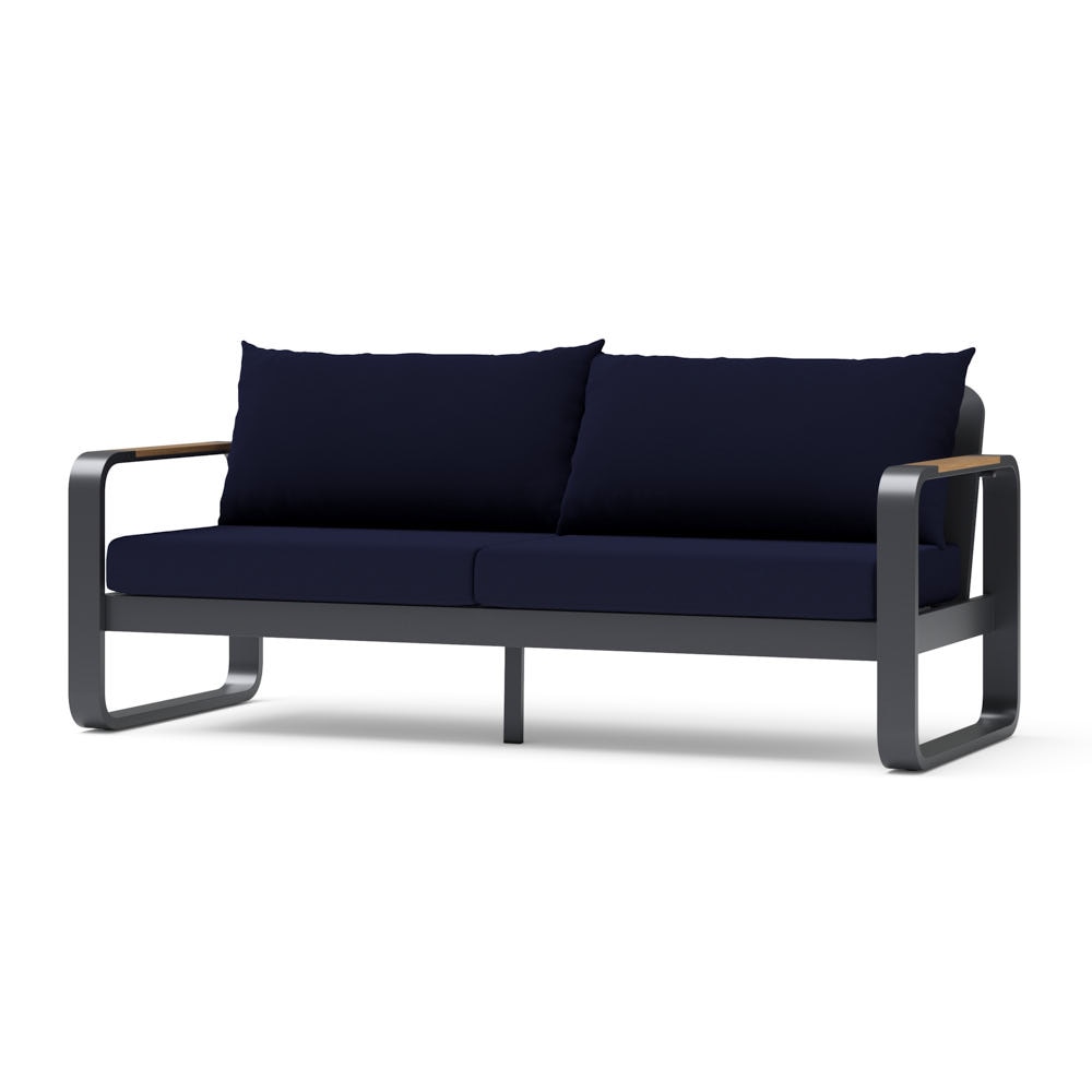 Andes 76in Sunbrella® Outdoor Patio Sofa - Canvas Navy