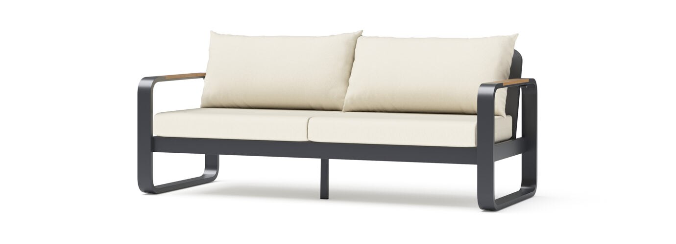 Andes 76in Sunbrella Outdoor Patio Sofa - Thumbnail 2