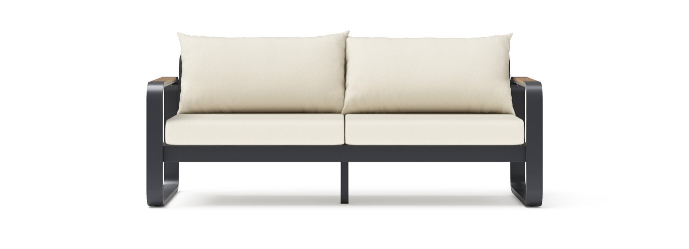 Andes 76in Sunbrella Outdoor Patio Sofa - Thumbnail 5