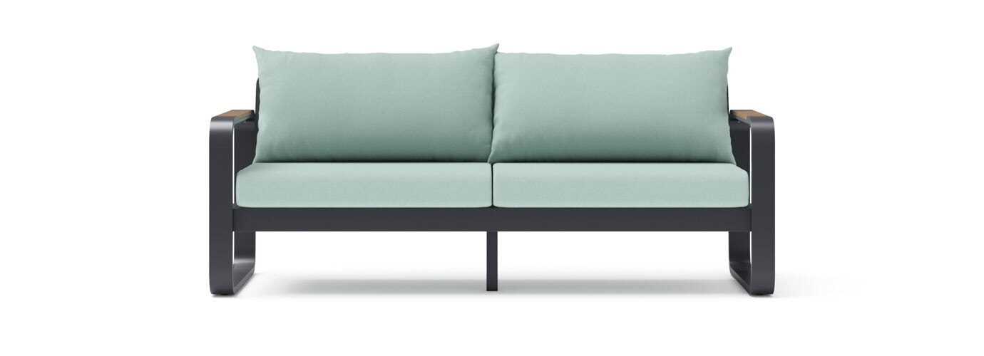 Andes 76in Sunbrella Outdoor Patio Sofa - Thumbnail 3