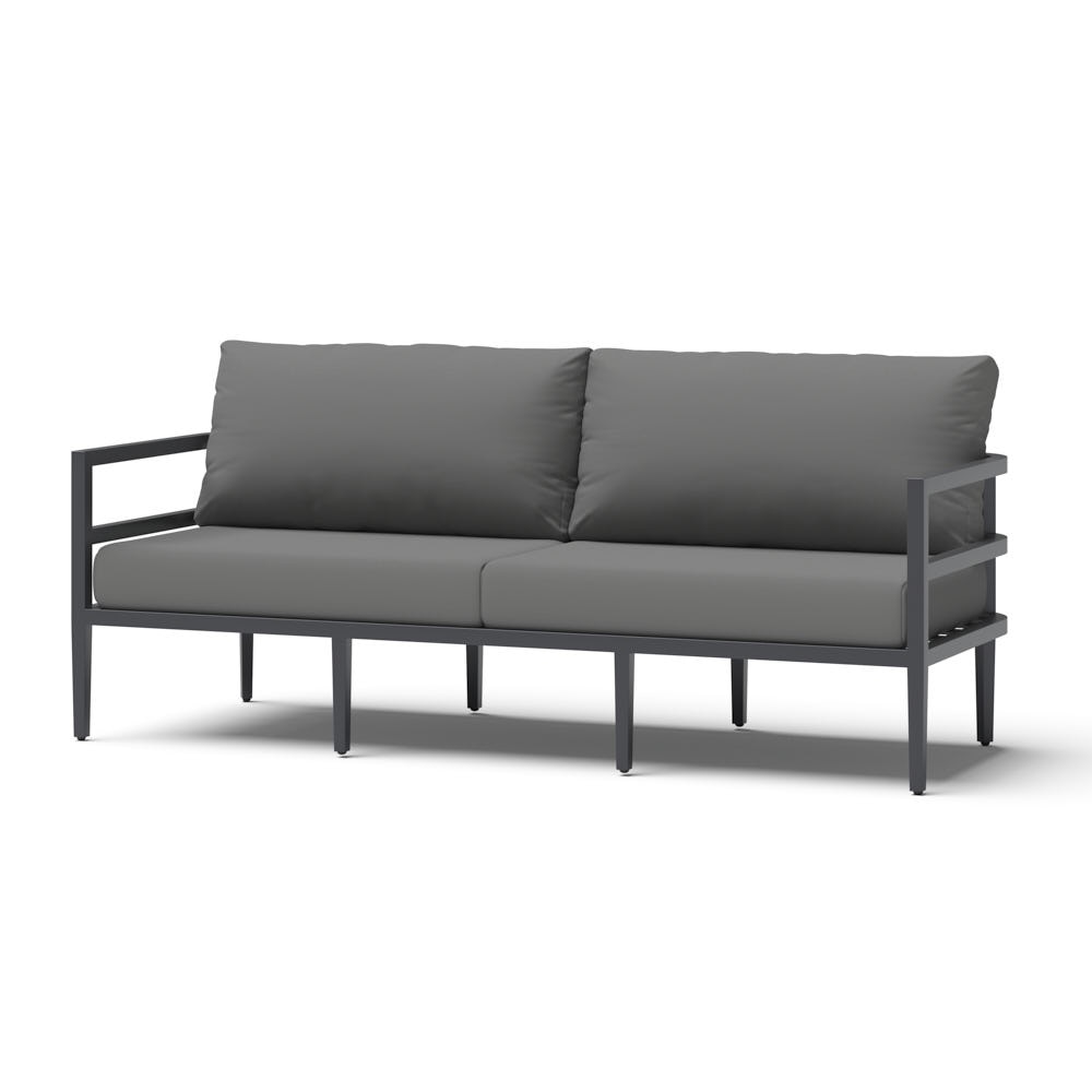 Morelia 80in Sunbrella® Outdoor Patio Sofa - Canvas Charcoal