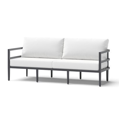Morelia 80in Sunbrella® Outdoor Patio Sofa - Canvas White