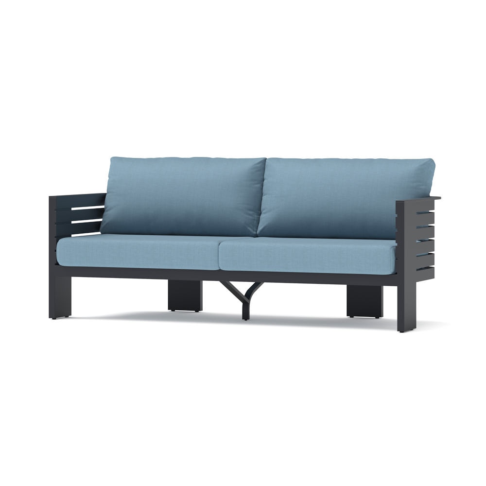 Pluma 80in Sunbrella® Outdoor Patio Sofa - Canvas Denim